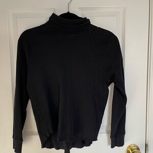 Everlane Black Ribbed Turtleneck Sweater